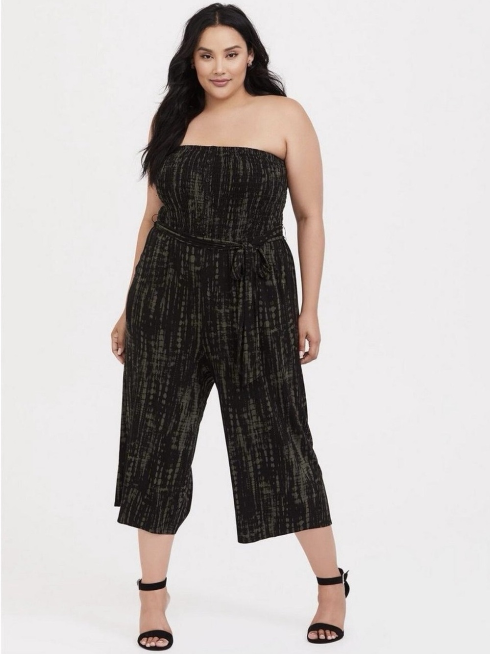 Smocked top jumpsuit